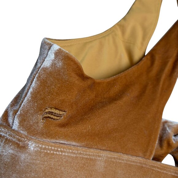 Fabletics Oasis Twist Velour Sports Bra (Light Honey) - Size Small - Picture 3 of 6